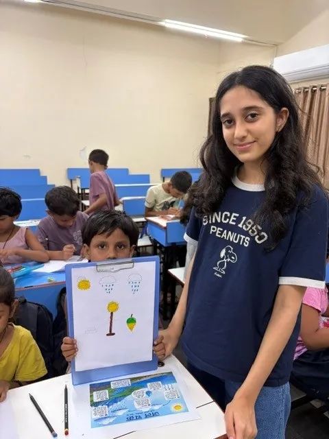 Drawings and poems about the water cycle