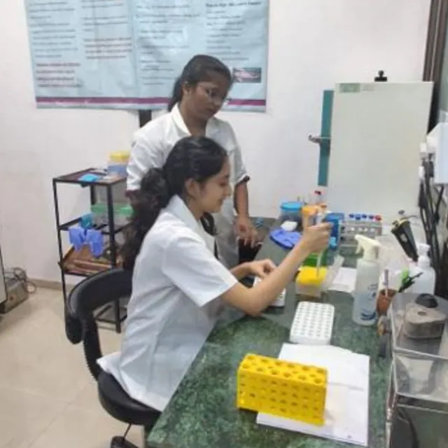In the lab at MILS LABASSURE